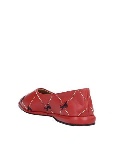 Shop Chloé Ballet Flats In Brick Red