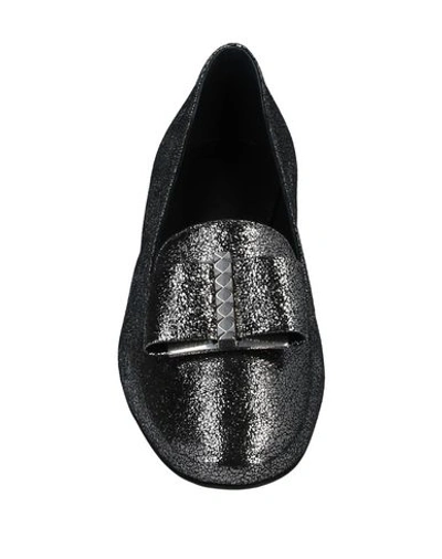 Shop Ferragamo Woman Loafers Black Size 11 Lambskin
