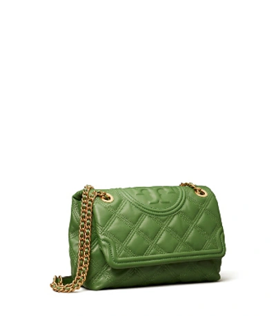 Shop Tory Burch Fleming Soft Convertible Shoulder Bag In Arugula