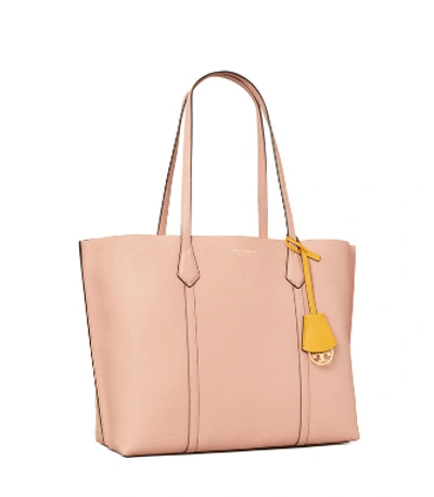 Shop Tory Burch Perry Triple-compartment Tote Bag In Pink Moon