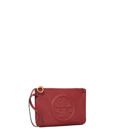 Shop Tory Burch Perry Bombe Wristlet In Tinto