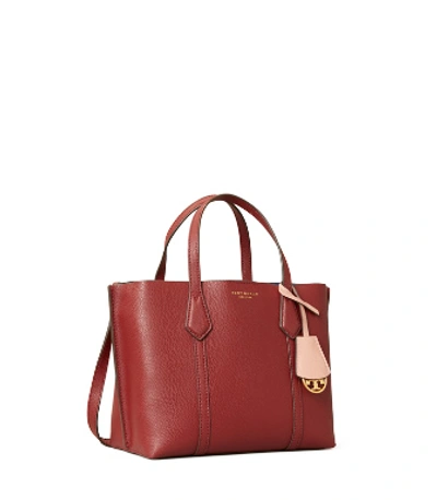 Shop Tory Burch Perry Small Triple-compartment Tote Bag In Tinto