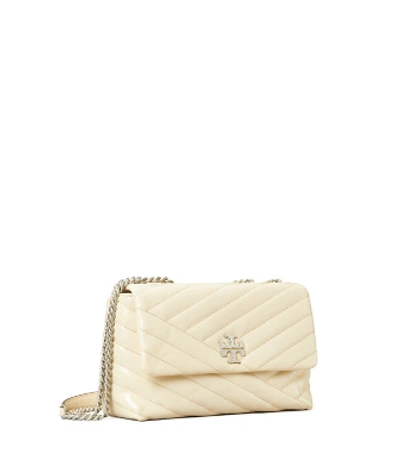 Tory Burch Cream Small Kira Chevron Convertible Shoulder Bag