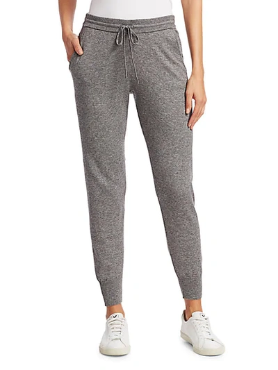 Shop Theory Arleena Cashmere Knit Joggers In Cloud