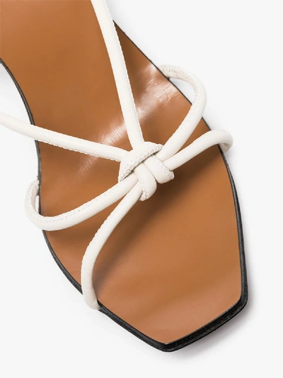 Shop Atp Atelier White Andria 75 Leather Sandals