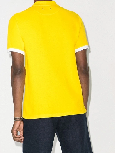 Shop Vilebrequin Yellow Palatin Cotton Polo Shirt
