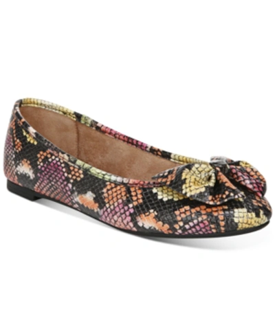 Shop Circus By Sam Edelman Women's Carmen Flats, Created For Macy's Women's Shoes In Bright Multi Snake
