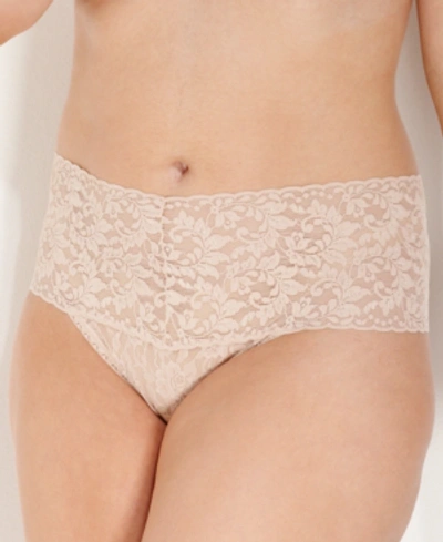 Hanky Panky Signature Lace Retro Thong In Chai