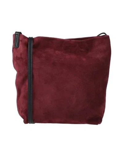 Shop Ann Demeulemeester Handbags In Maroon