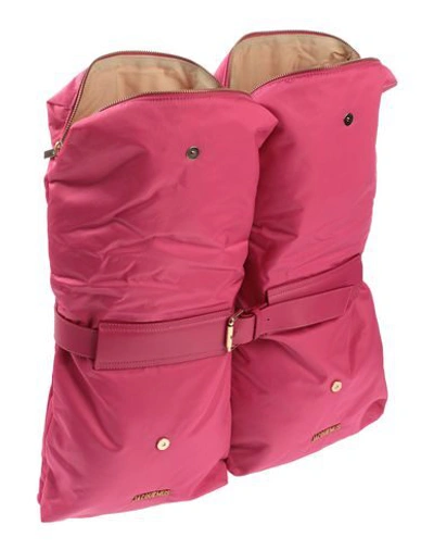 Shop Jacquemus Backpack & Fanny Pack In Fuchsia