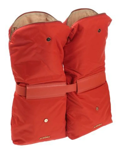 Shop Jacquemus Backpacks In Orange