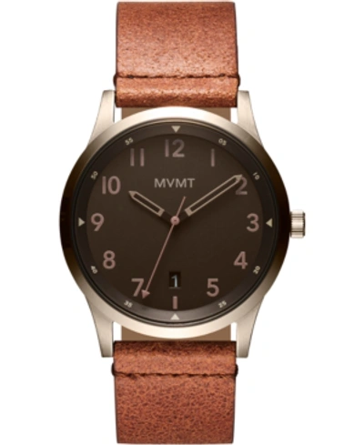 Shop Mvmt Men's Nomad Land Brown Leather Strap Watch 41mm