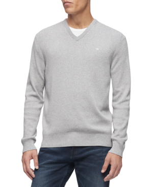 calvin klein men's v neck sweater