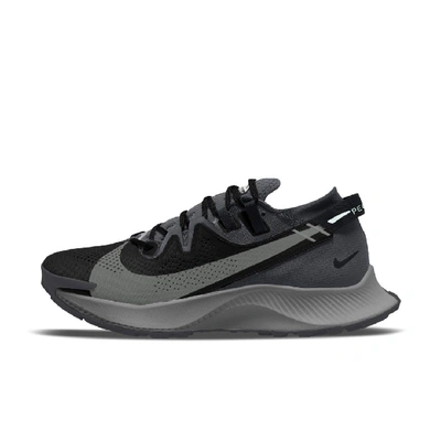 Shop Nike Pegasus Trail 2 Women's Trail Running Shoes In Black,dark Smoke Grey,particle Grey,spruce Aura