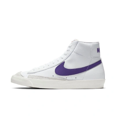 Shop Nike Blazer Mid '77 Vintage Men's Shoe In White/sail/voltage Purple