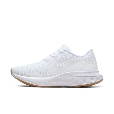 Shop Nike Men's Renew Run Running Shoes In White,gum Light Brown,white