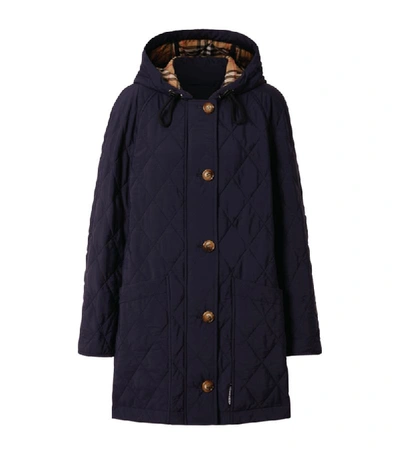 Shop Burberry Diamond-quilted Jacket
