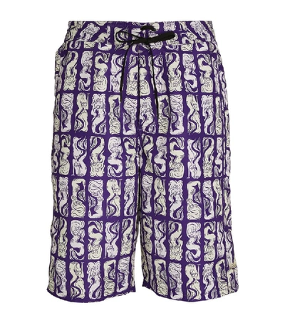 Shop Kenzo Mermaid Bermuda Swim Shorts