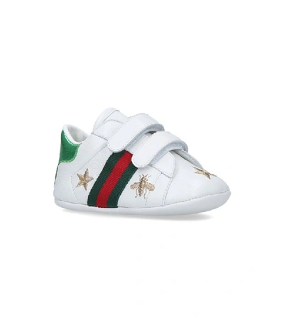 Shop Gucci Kids New Ace Bee Sneakers