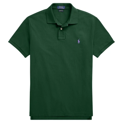 Shop Polo Ralph Lauren The Iconic Mesh Polo Shirt In New Forest/c4649
