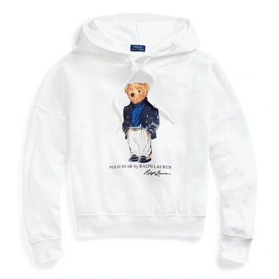 Ralph Lauren Polo Bear Fleece Hoodie In White | ModeSens