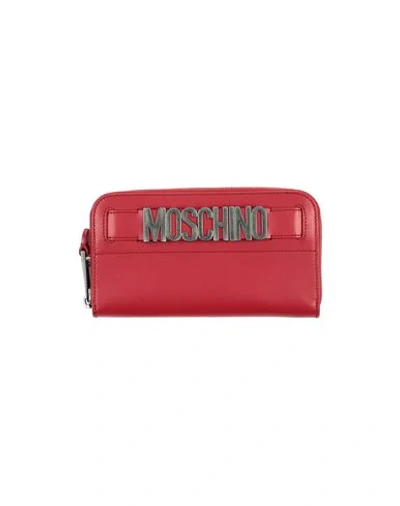 Shop Moschino Wallet In Pink