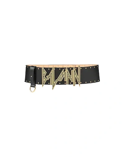 Shop Balmain Belts In Black