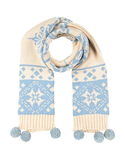 Shop Semicouture Scarves In Sky Blue
