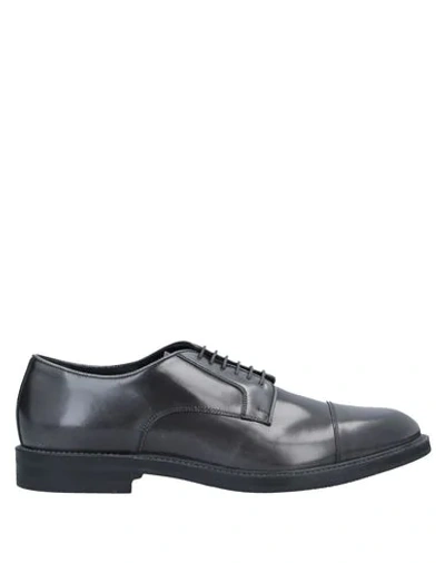 Shop Alberto Guardiani Lace-up Shoes In Lead