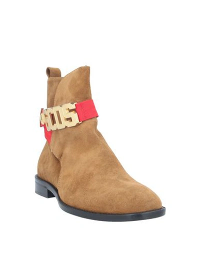 Shop Gcds Ankle Boots In Camel
