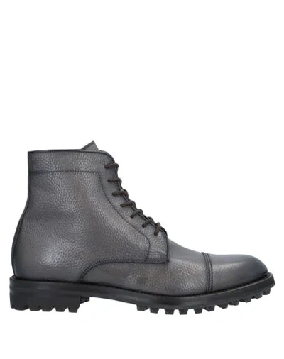 Shop Antonio Maurizi Boots In Grey