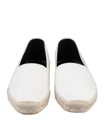 Shop Saint Laurent Espadrilles In Ivory