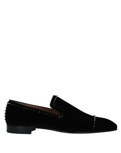 Shop Christian Louboutin Loafers In Black