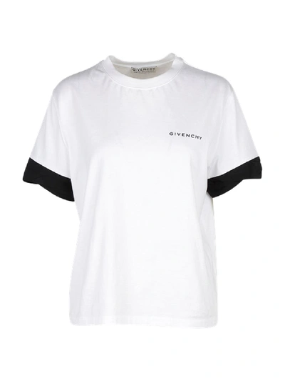 Shop Givenchy White And Black T-shirt