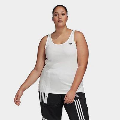 Shop Adidas Originals Adidas Women's Originals Tank Top (plus Size) In White