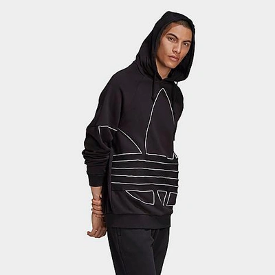 Shop Adidas Originals Adidas Men's Originals Big Trefoil Outline Hoodie In Black