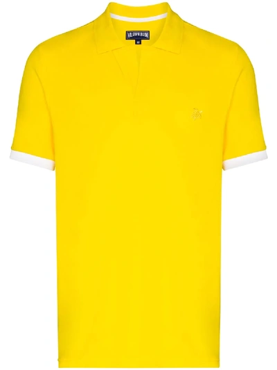 Shop Vilebrequin Short-sleeve Polo Shirt In Yellow