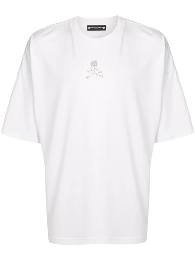 Mastermind Japan Swarovski Skull T-shirt In White | ModeSens