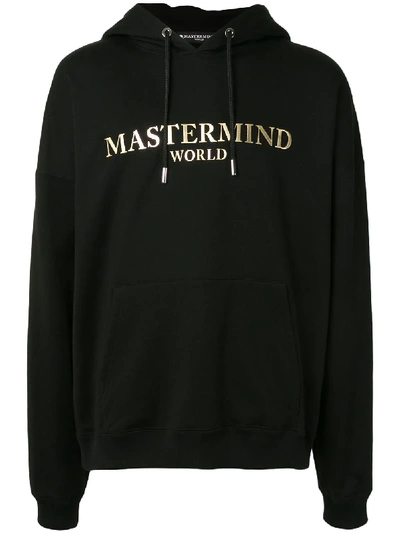 Shop Mastermind Japan Foil Logo Hoodie In Black