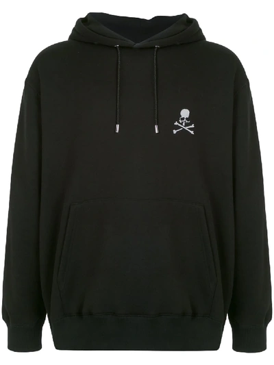 Shop Mastermind Japan Long Sleeve Skull Logo Hoodie In Black