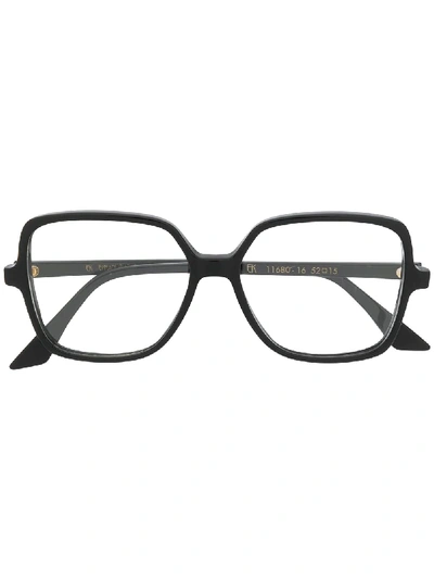 Shop Emmanuelle Khanh Square Frame Glasses In Black