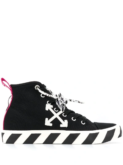 Shop Off-white Arrows High Top Sneakers In Black