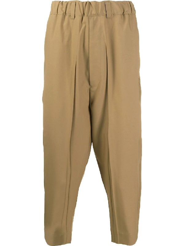 loose fit tapered trousers