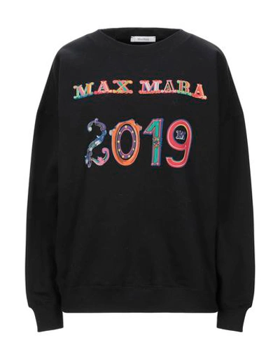 Shop Max Mara Sweatshirts In Black