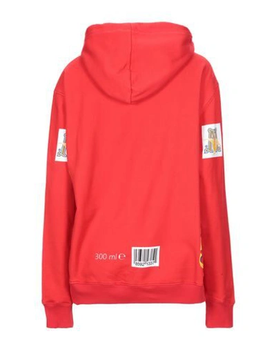 Shop Moschino Woman Sweatshirt Red Size 2 Cotton