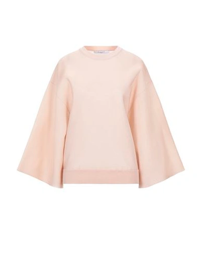 Shop Givenchy Sweatshirts In Pale Pink