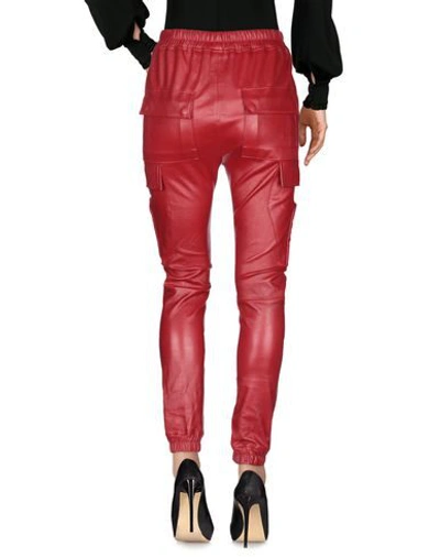 Shop Rick Owens Casual Pants In Red