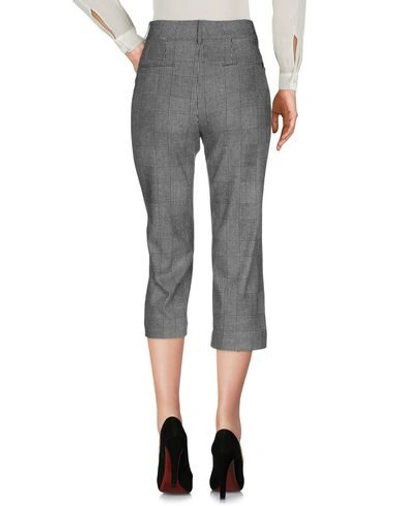 Shop Dondup Woman Cropped Pants Black Size 8 Wool, Polyester, Viscose, Polyamide, Elastane