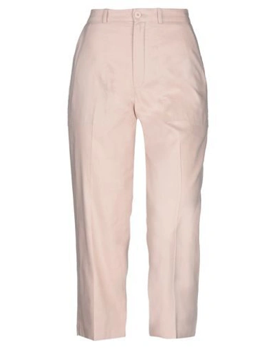Shop Chloé Cropped Pants In Pink