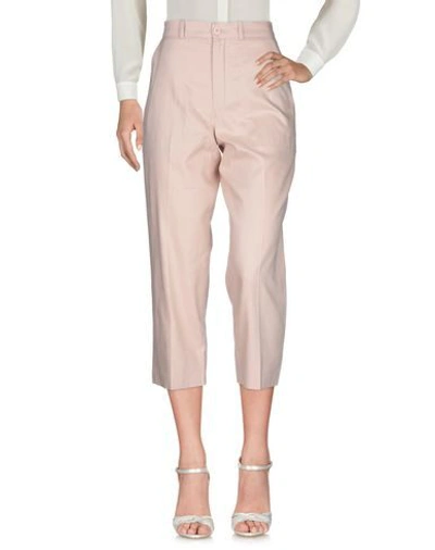 Shop Chloé Cropped Pants In Pink
